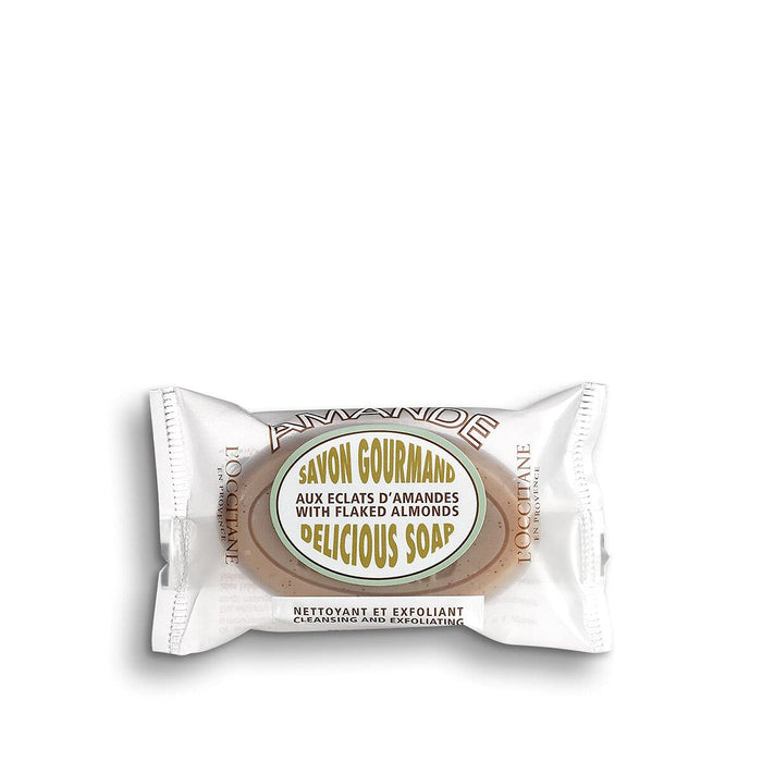 Săpun exfoliant, L'Occitane Almond Delicious, 1.70 oz, cu ulei de migdale