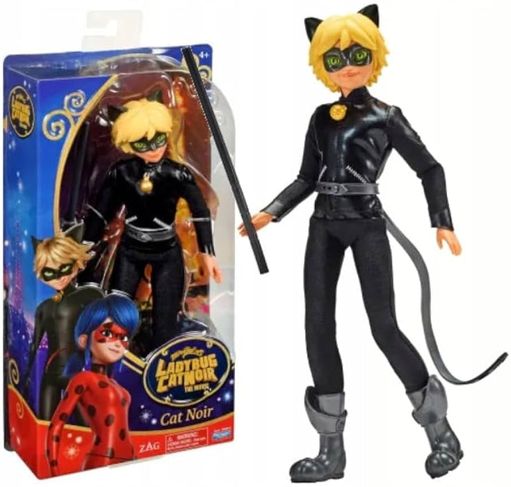 Păpușă Bandai Miraculous, Cat Noir, 29 cm, 4+ ani