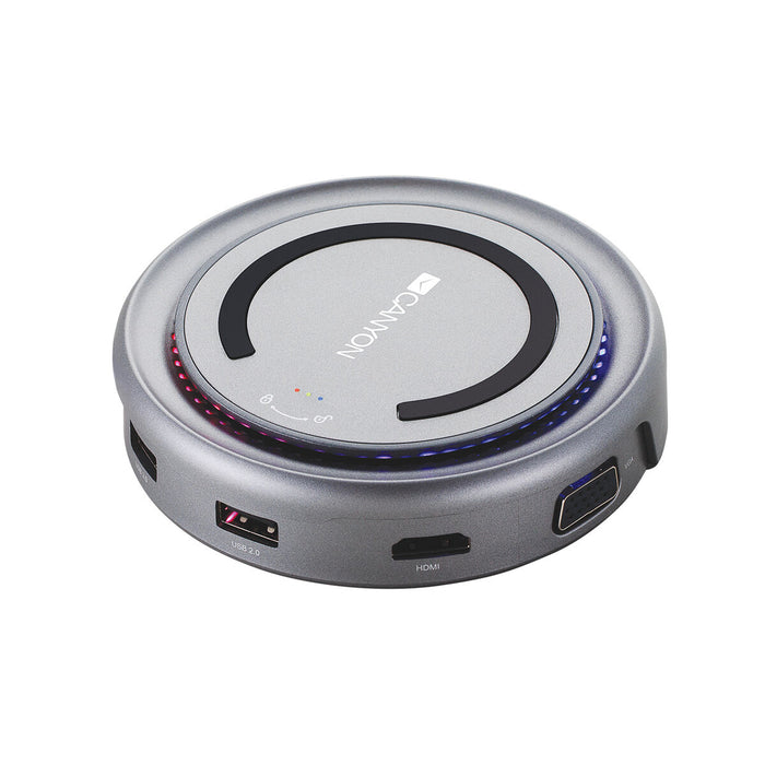 Hub USB Canyon CNS-TDS07DG Gri Argintiu 100 W
