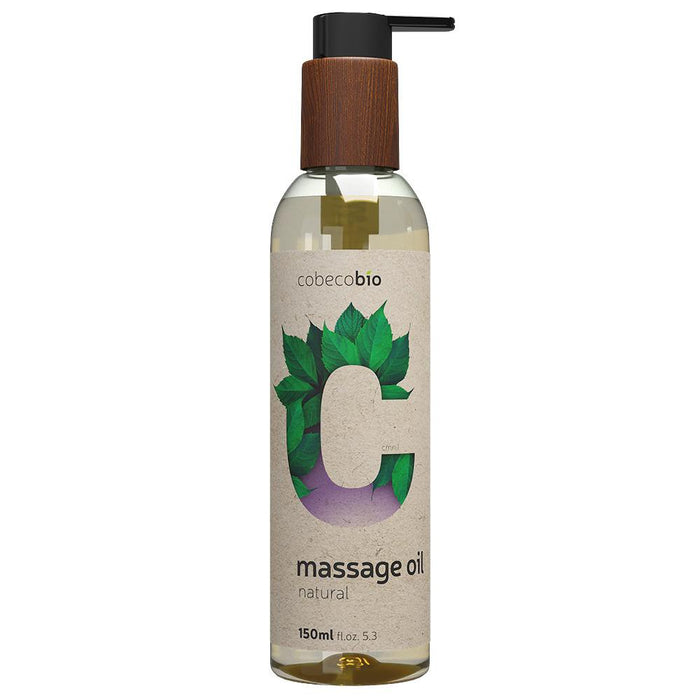Ulei de masaj, Cobeco Bio Natural, fără parfum, 150 ml