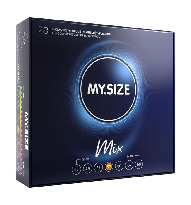 Prezervative, My Size pro Mix, 57 mm, 28 buc