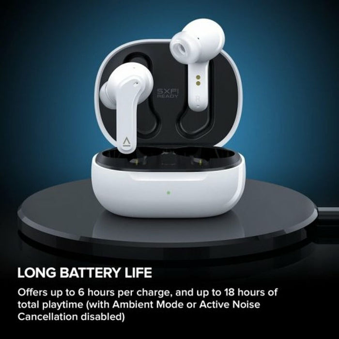 Căști cu Microfon Creative Technology Zen Air Alb