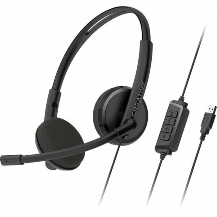 Căști cu Microfon Creative Technology HS-220 Negru