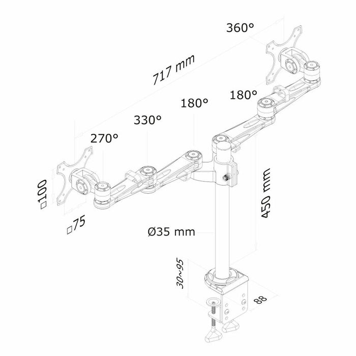 Suport de Masă pentru Ecran Neomounts FPMA-D935D