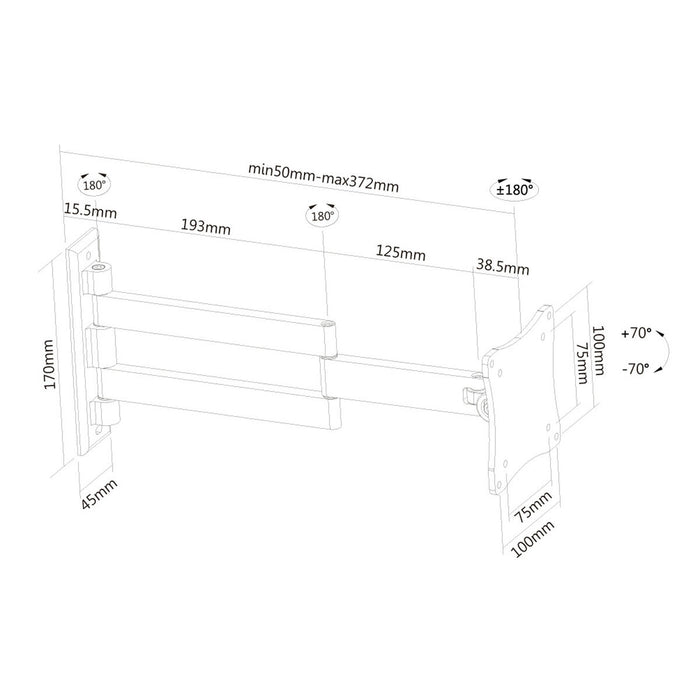Suport TV Neomounts FPMA-W830 10" 27" 12 kg
