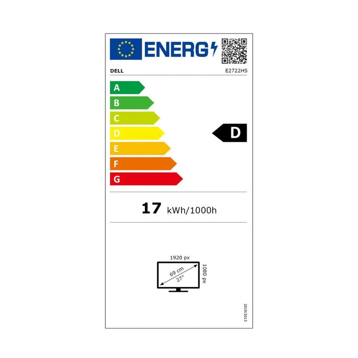 Monitor Dell E2722H Negru Full HD 27" LED IPS LCD