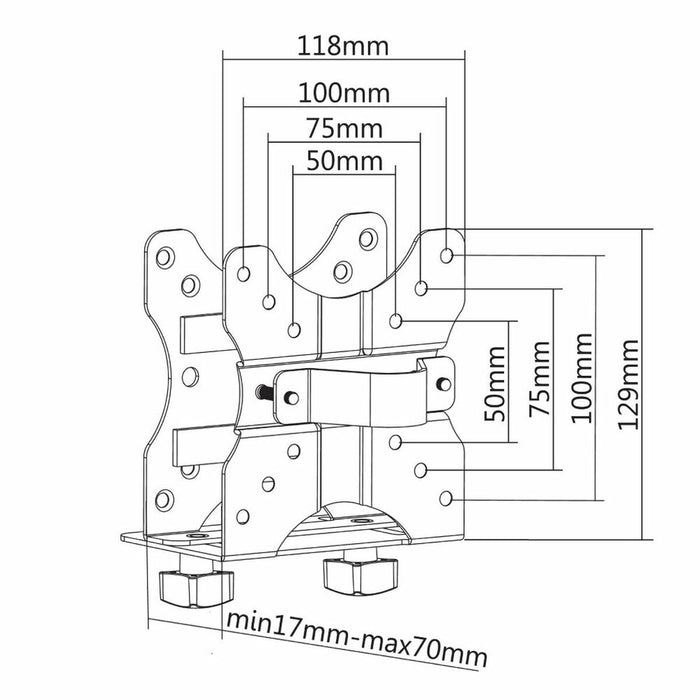 Suport de Masă pentru Ecran Neomounts NM-TC100BLACK Negru