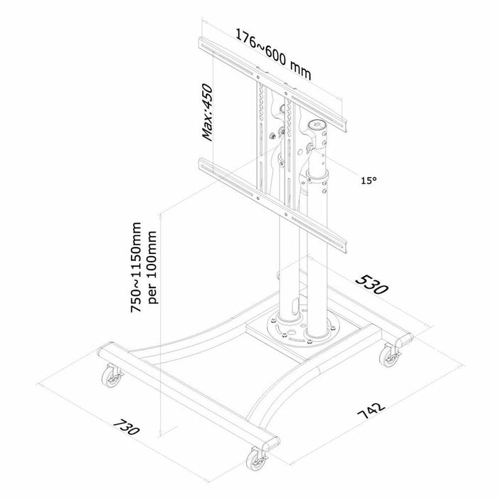Suport TV Neomounts PLASMA-M1200 27" 70" 42" 50 kg