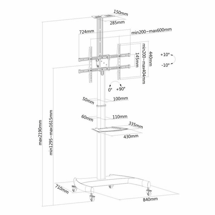 Suport TV Neomounts PLASMA-M1900E 37"-70" 50 kg