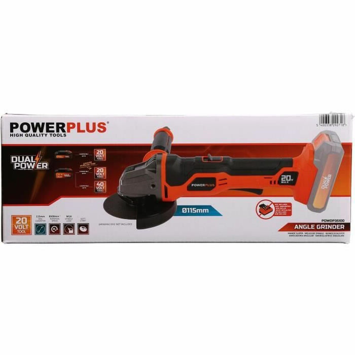 Polizor unghiular Powerplus Powdp35100 20 V Ø 115 mm