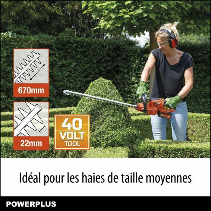 Foarfece de grădină Powerplus 40 V