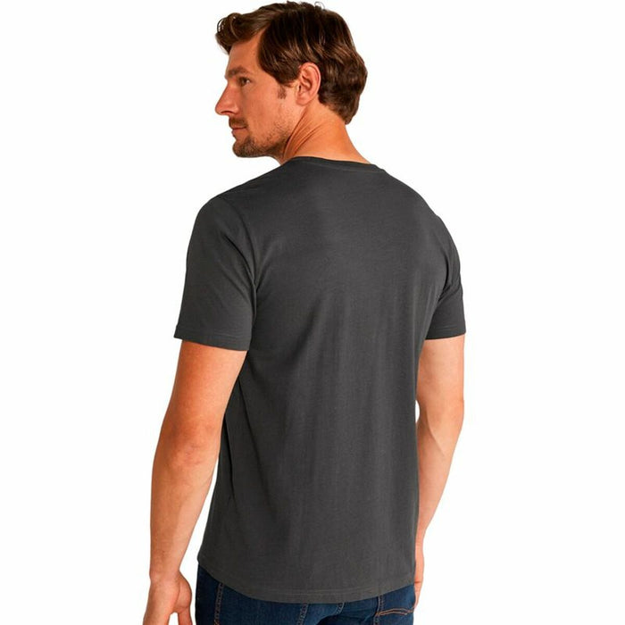Tricou cu Mânecă Scurtă Bărbați Lee Patch Logo Gri