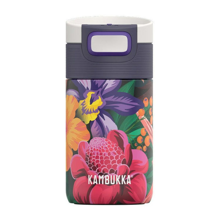 Termos Kambukka Etna Flower Power Purpuriu Oțel inoxidabil 300 ml