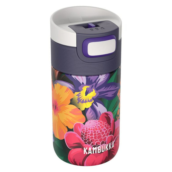 Termos Kambukka Etna Flower Power Purpuriu Oțel inoxidabil 300 ml