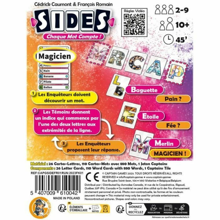 Joc de Masă Asmodee Sides (FR)