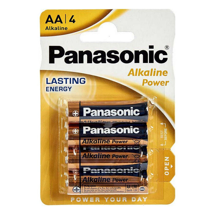 Baterii Alcaline Panasonic 1x4 LR6APB LR6 AA (12 Unități)