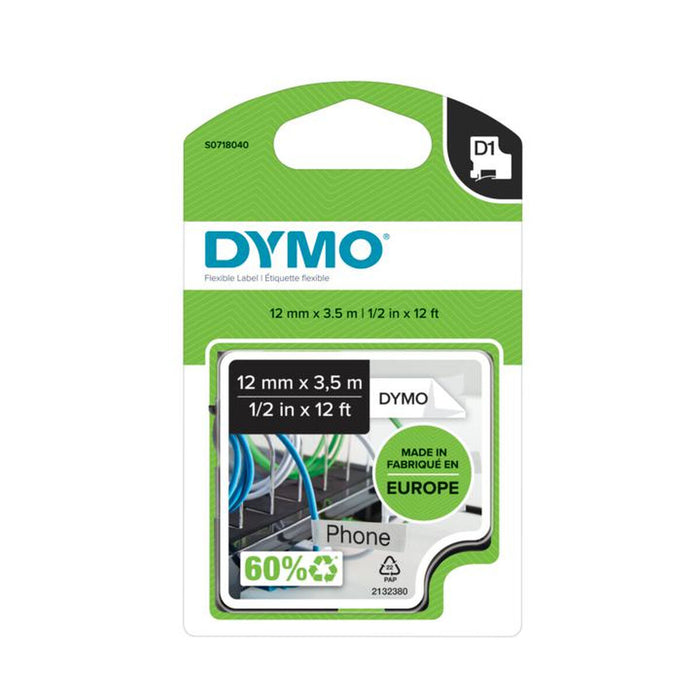 Bandă Laminată pentru Aparate de Etichetat Dymo S0718050 Negru