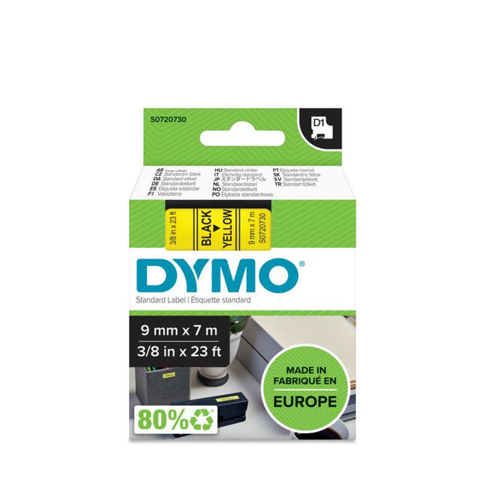 Bandă Laminată pentru Aparate de Etichetat Dymo S0720730 Negru