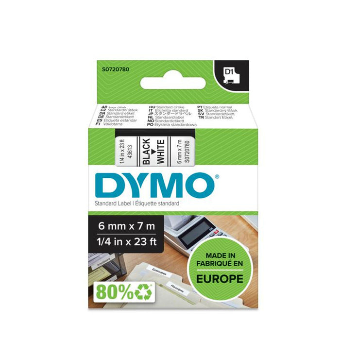 Bandă Laminată pentru Aparate de Etichetat Dymo S0720780 Negru