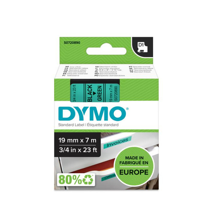 Bandă Laminată pentru Aparate de Etichetat Dymo D1 45809 LabelManager™ Negru Verde (5 Unități)