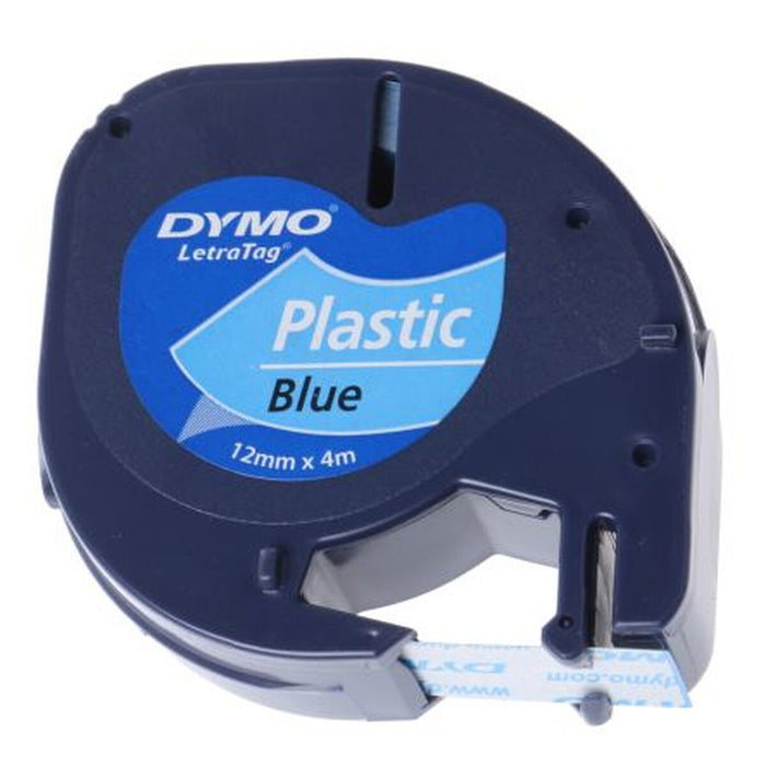 Bandă Laminată pentru Aparate de Etichetat Dymo 91205 12 mm LetraTag® Negru Albastru (10 Unități)
