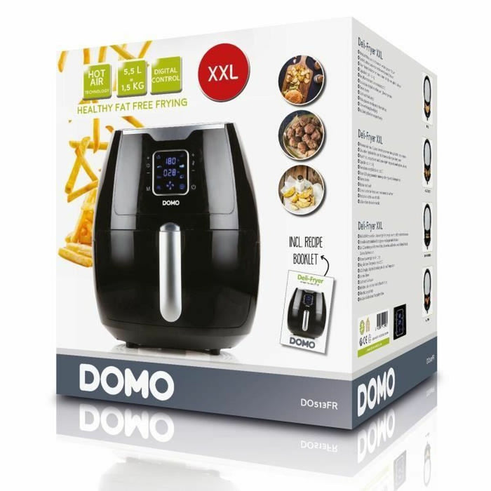 Friteuză fără Ulei DOMO Negru 300 W 5,5 L