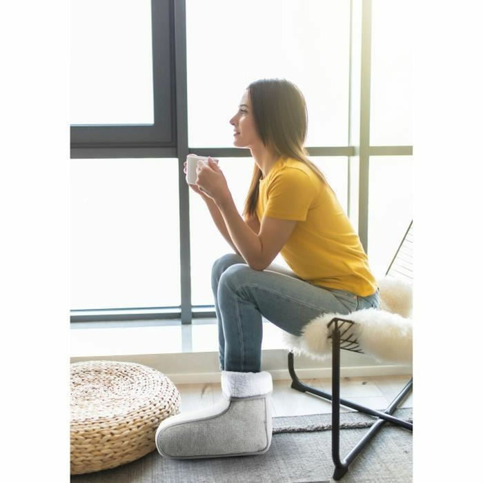 Încălzitor pentru picioare DOMO Gri Poliester 30 x 30 x 24 cm