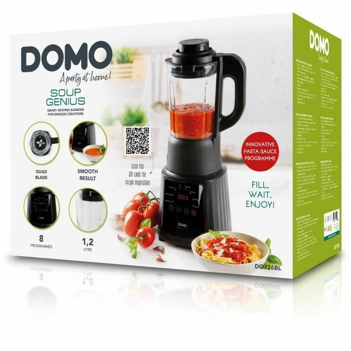 Mixer cu Pahar DOMO Negru Transparent