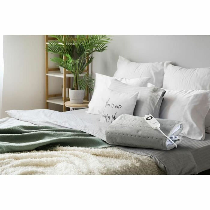 Husă de saltea electrică DOMO Individual Franela Gri 150 x 80 cm