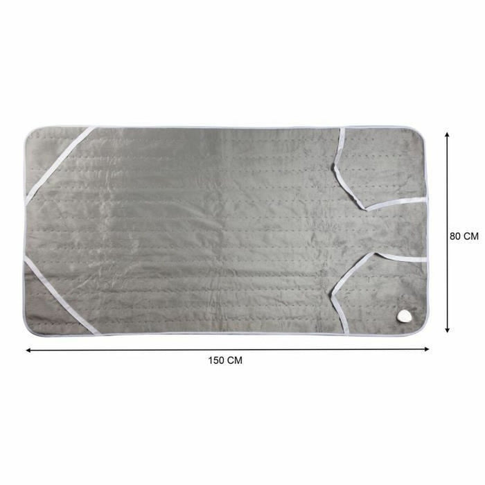 Husă de saltea electrică DOMO Individual Franela Gri 150 x 80 cm