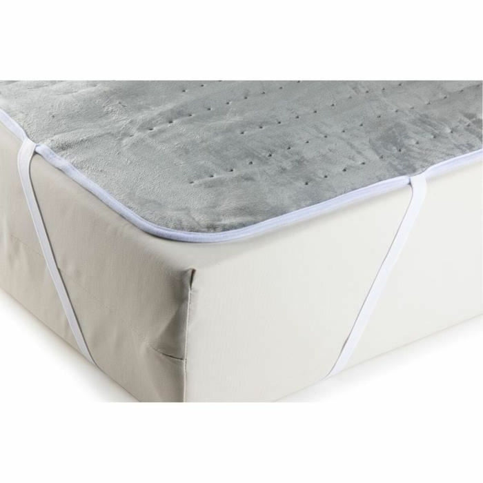 Husă de saltea electrică DOMO 2 persoane Franela Gri 160 x 140 cm