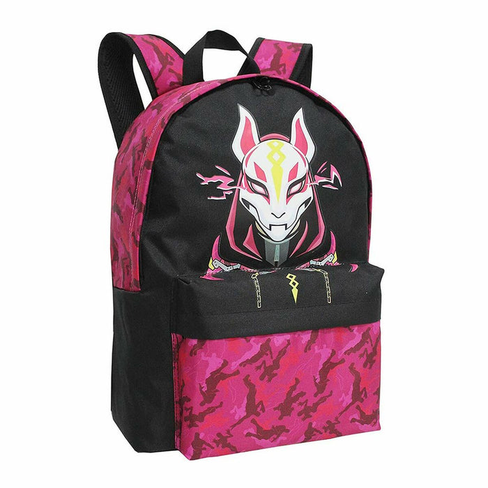 Ghiozdan Fortnite Max Drift Negru Fucsia (31 x 43 x 13 cm)