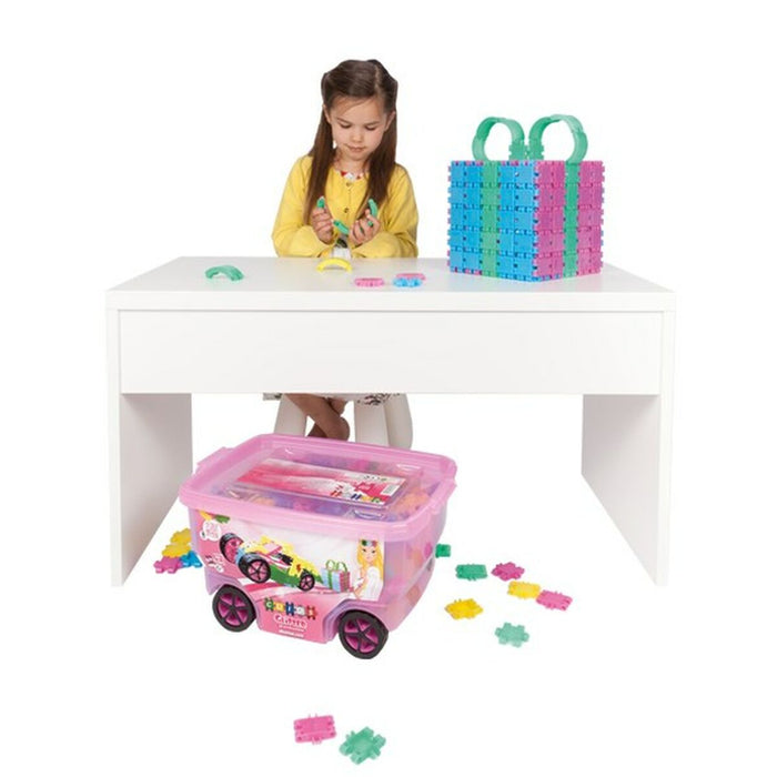 Set de Construcție Clics ROLLERBOX GLITTER Multicolor 400 Piese