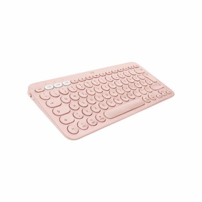 Tastatură Logitech 920-010400 Roz Qwerty Spaniolă