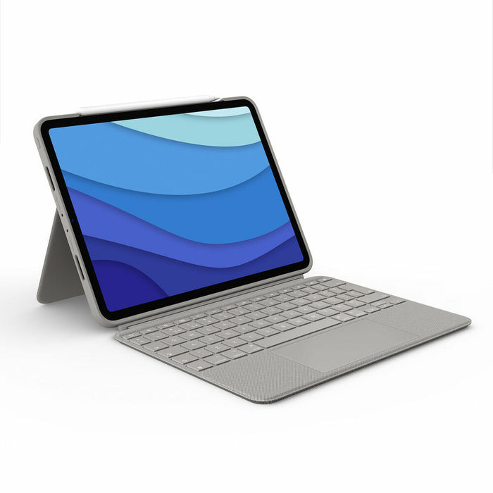 Husă pentru Tabletă și Tastatură Logitech iPad Pro 11 Gri Qwerty Spaniolă QWERTY