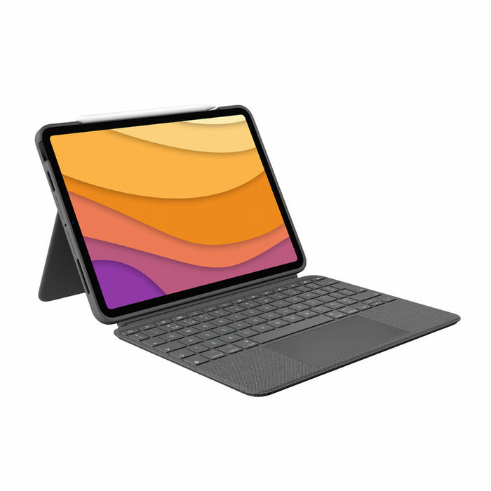 Husă pentru Tabletă și Tastatură Logitech iPad Air 2020 Gri Qwerty Spaniolă QWERTY