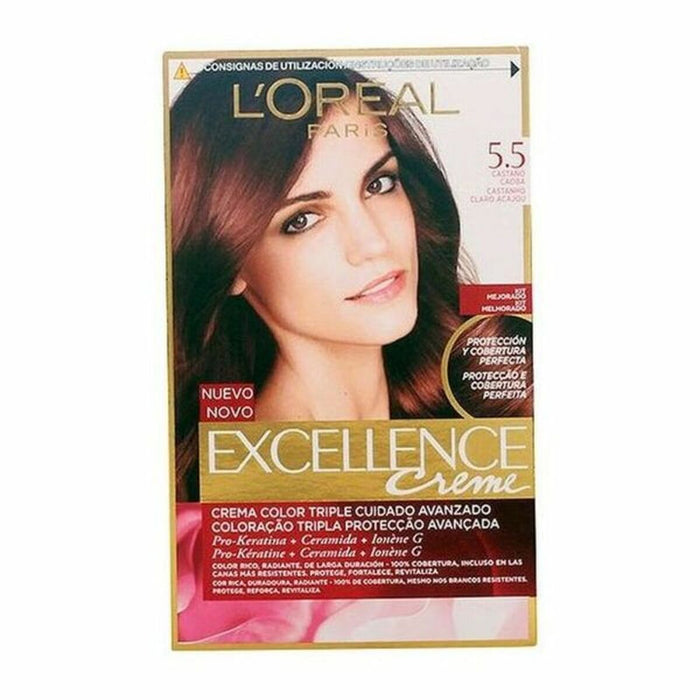 Vopsea Permanentă Excellence L'Oreal Make Up 913-05602 Nº 9.0-rubio muy claro Nº 8.0-rubio claro 192 ml