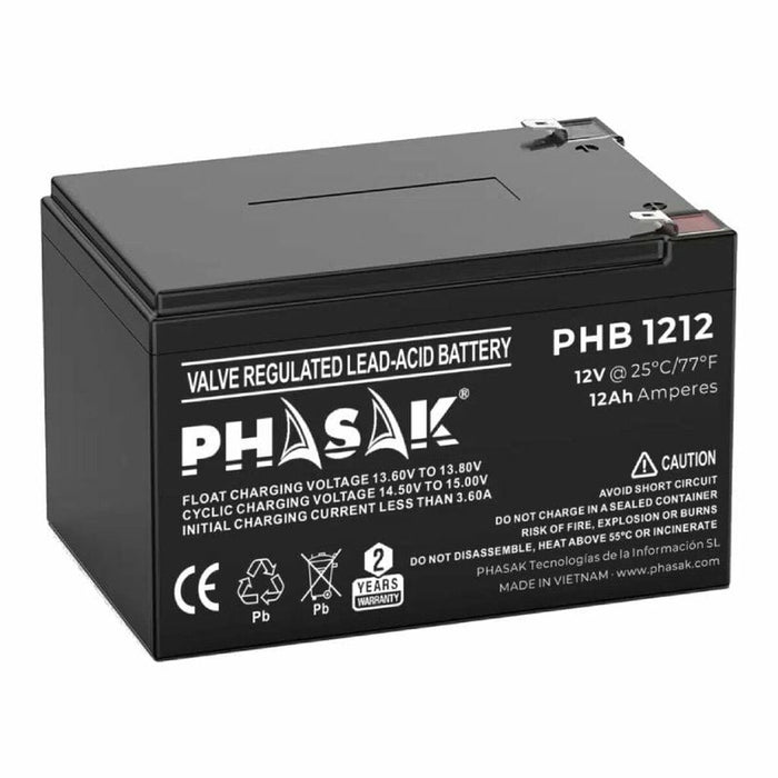 Baterie pentru Sistem de Alimentare Neîntreruptă Phasak PHB 1212 12 Ah 12 V