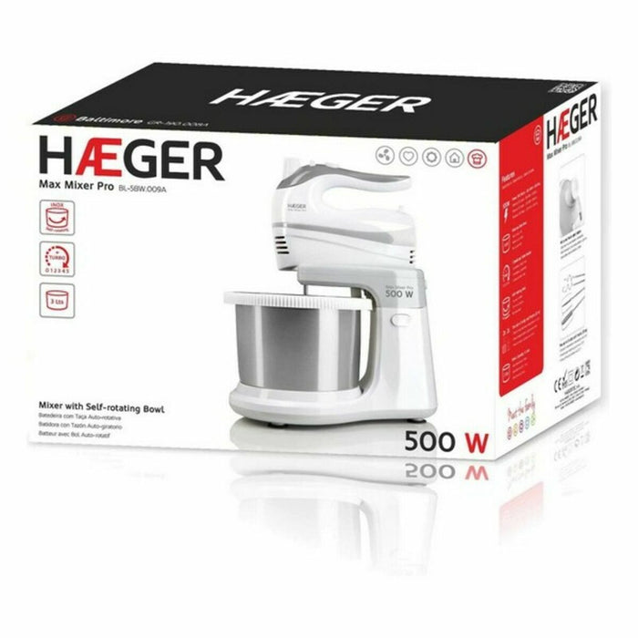 mixerul-malaxor cu bol Haeger BL-5BW.009A 2 L 500 W 500W