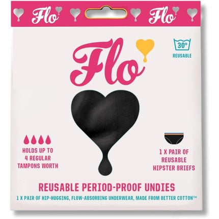 Chiloți Flo pentru menstruație, XL, negri