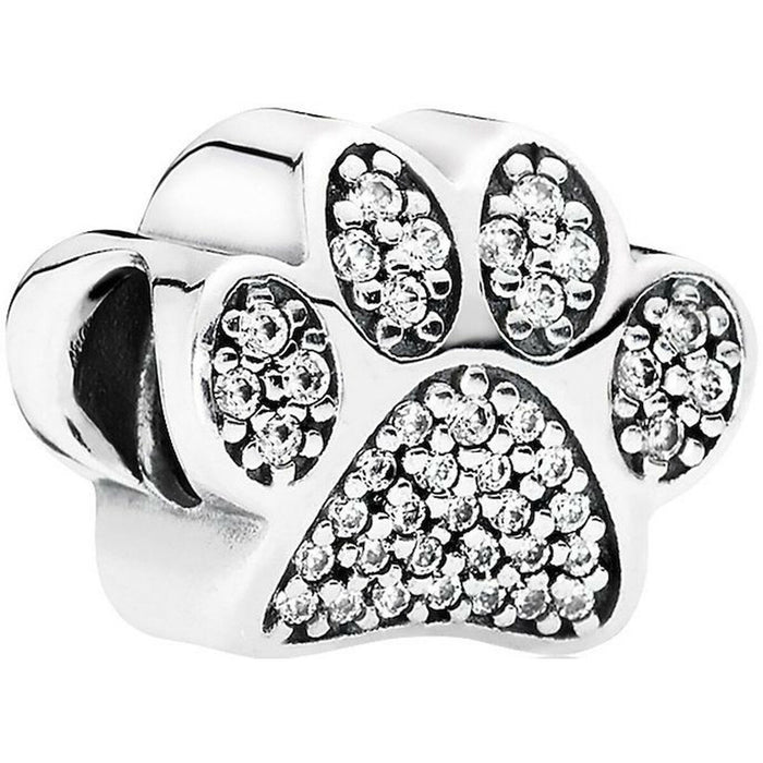 Mărgele Damă Pandora SPARKLING PAW PRINT & HEART