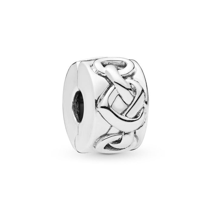 Charm Damă Pandora KNOTTED HEARTS CLIP