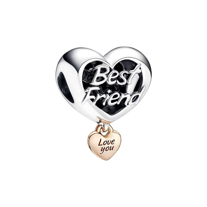 Mărgele Damă Pandora LOVE YOUR BEST FRIEND HEART