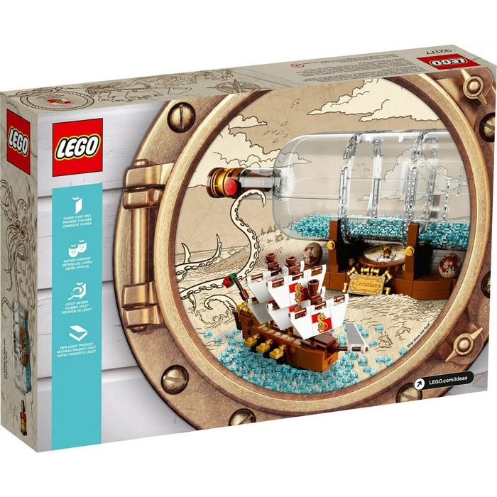 Playset Lego Ideas: Ship in a Bottle 92177 962 Piese 31 x 10 x 10 cm