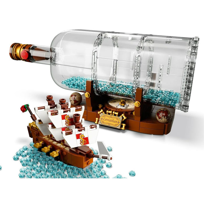 Playset Lego Ideas: Ship in a Bottle 92177 962 Piese 31 x 10 x 10 cm