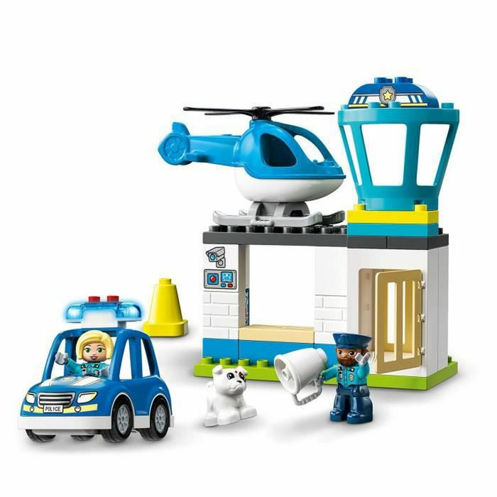 Playset Lego 10959 DUPLO Police Station & Police Helicopter (40 Piese)