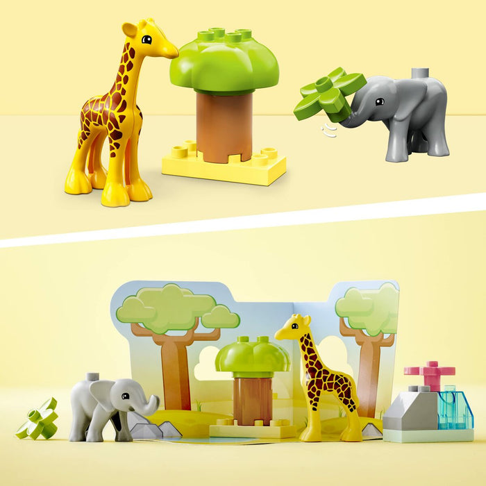 Playset Lego DUPLO African Wild Animals, 10 Piese