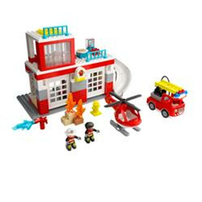 Playset Lego 10970 Duplo: Fire Station and Helicopter 1 Unități