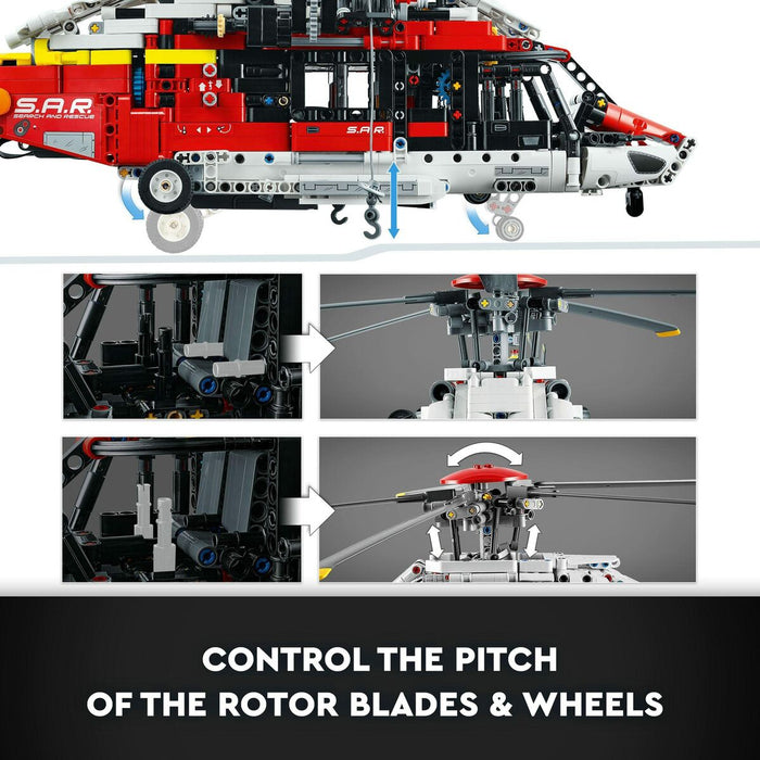 Set de Jucării cu Vehicule   Lego Technic 42145 Airbus H175 Rescue Helicopter         2001 Piese