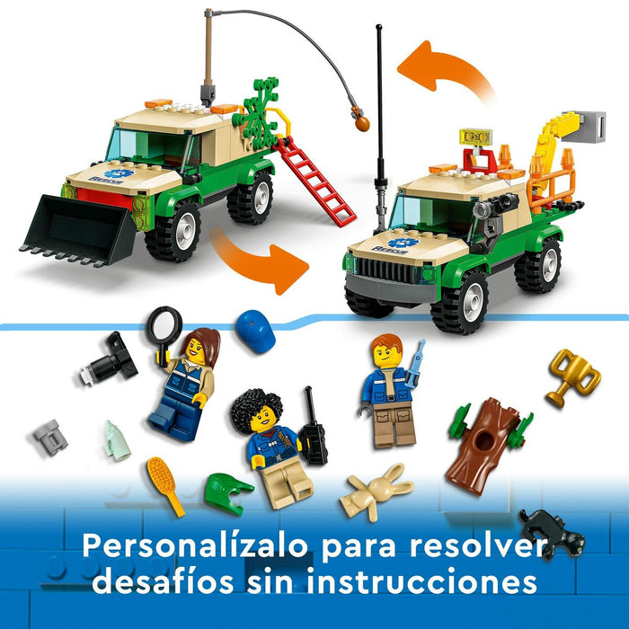 Playset Lego City 60353 Wild Animal Rescue Missions (246  Piese)